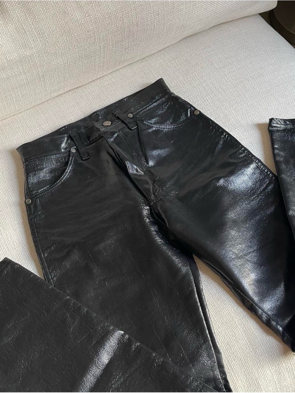 Wrangler Black Leather Pants